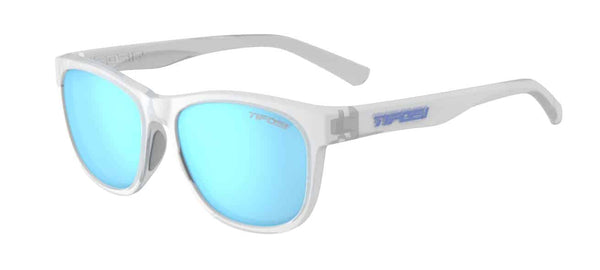 Swank, Satin Clear - Clarion Blue Polarized - Tifosi - Triathlon LAB